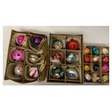 3 boxes of vintage Christmas ornaments