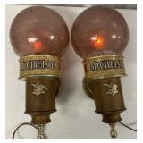 2 Michelob wall sconces