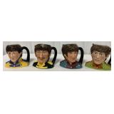 Royal Doulton The Beatles character Toby mugs