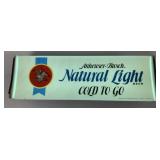 Natural Light lighted sign