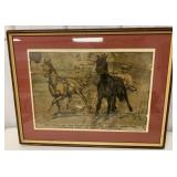 framed Dan Patch horse racing print