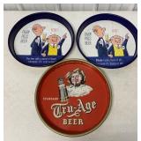 2 Piels and  a Tru-Age beer tray