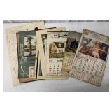 lot of advertising calendars