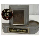Silver Top Premium Beer lighted sign