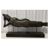 wooden reclining Buddha home dï¿½cor
