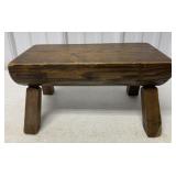 small wooden foot stool