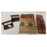 2 GEM razors in boxes  & 3 GEM blade displays