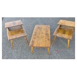 Haywood Wakefield 3pc Coffee and End Table set