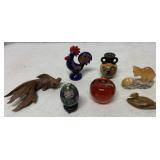 7 decorative items includes Goebel rooster