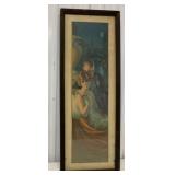 Honeymooning in Venice framed yard long