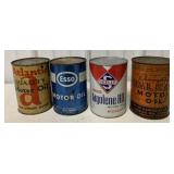 4 full Motor Oil quart cans