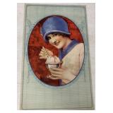 girl eating ice cream calendar backer