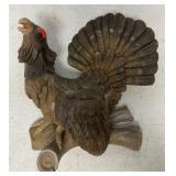 hand carved bird figurine