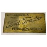 Ford Tractor Ferguson System Wooden Sign