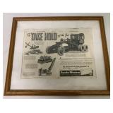 Austin-Western Equipment Ad Framed,1935