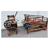 Dog Tread Power with Wooden Washing Machine