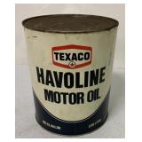 Texaco Havoline Motor Oil Can,1 gal