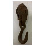 Vintage Cast iron Pulley & Hook