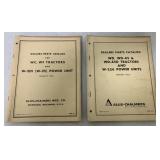 2 Allis Chalmers Dealers Parts Catalogs