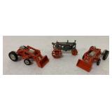 3 pcs-Ertl Ford & Farmall Tractors