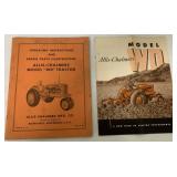2 Allis Chalmers WD Tractor Operating Instruction