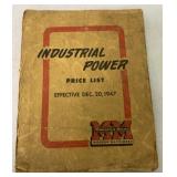 Minneapolis Moline Industrial Power Price 1947