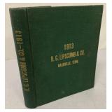 1913 H.G.Lipscomb & Co Catalog Hardbound