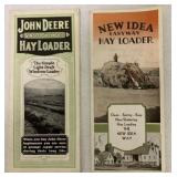 2 Pamphlets JD,New Idea Hay Loaders,Repro?