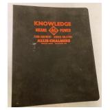 Large Allis Chalmers Service Buletins Binder