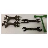 5 John Deere Wrenches,Van Brunt,Mansur