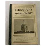 1915 Directory of Adams County Book