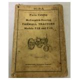 McCormick-Deering Farmall Parts Catalog