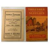 2 Catalogs Thresher,1926 Supply Catalog