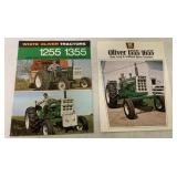 2 Oliver Tractor Pamphlets,1255/1355,1555/1655