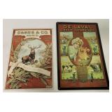 2 Metal Signs,Deere & Co,De Laval