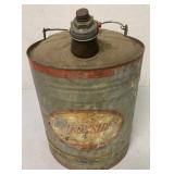 Old Ironsides 5 Gallon Metal Gasoline Can/Lids