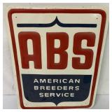 American Breeders Service Metal Sign