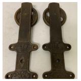 Pair of Door Rollers,No 3,Watkins NY