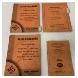 4 Allis Chalmers,Heil Co.Operating manuals