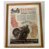 McCormick-Deering,Farmall Framed Picture