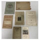 7 Asst Eqpt Booklets,Frick,Clark Gravely,Hardie