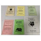 6 Instruction/Parts Books,Witte,Wico,Ottawa