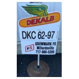 DeKalb DKC 62-97 2 sided sign on Post