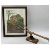 (2) pcs- Replica Plow/Framed Print