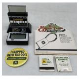 6 John Deere pcs-Clock/Matchpack/Ad/Button
