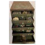 5 Drawer Organizer w/ John Deere Parts & Pcs