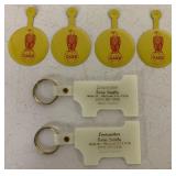 (6) Case/Deutz Pins & Keychains