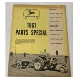 John Deere 1961 Parts Special Booklet