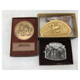 (3) John Deere Belt Buckle & Medallions