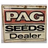 Heavy Tin Pag Seeds Dealer Sign